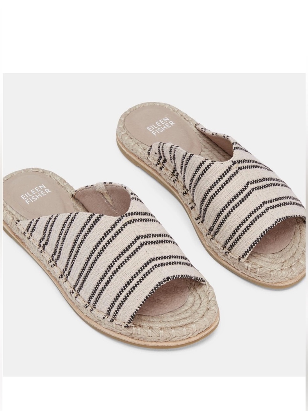 Eileen Fisher Milly Canvas Espadrille Sandal Size 8